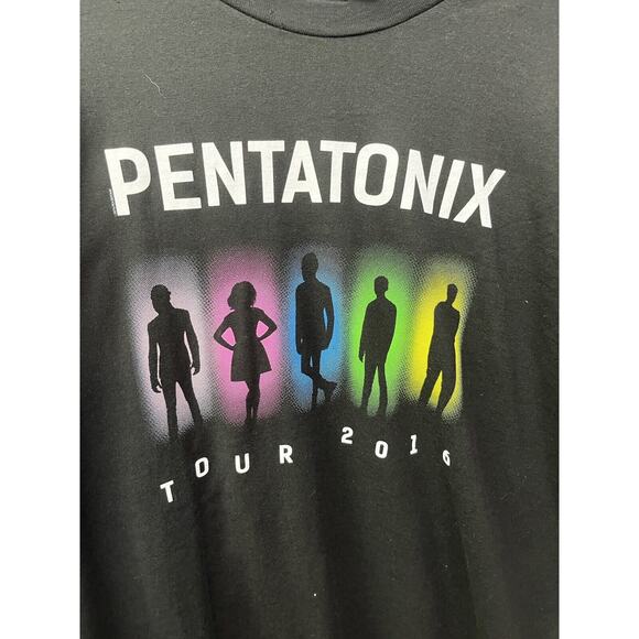 Tultex Black Pentatonix 2016 Tour Concert Tee‎ Shirt Women's Size Large - Picture 4 of 5